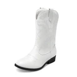 Mid Calf Kids Cowboy Riding Boots