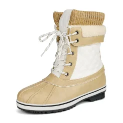 Mid Calf Lace Up Snow Boots