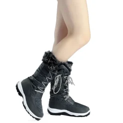 Mid Calf Lace Up Winter Boots