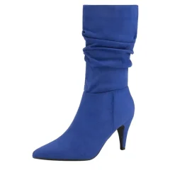 Mid-Calf Pointed Toe High Heel Boots