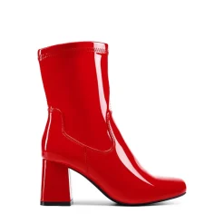 Mid Calf Square-Toe Gogo Boots