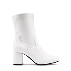 Mid Calf Square-Toe Gogo Boots
