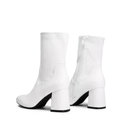Mid Calf Square-Toe Gogo Boots