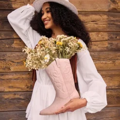 Mid Calf Western Cowboy Boots