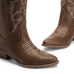 Mid Calf Western Cowboy Boots