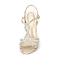 Mid Heel Strappy Open Toe Sandals