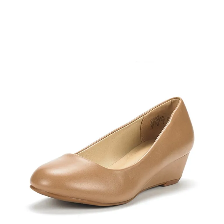 Mid Wedge Heel Pump Shoes