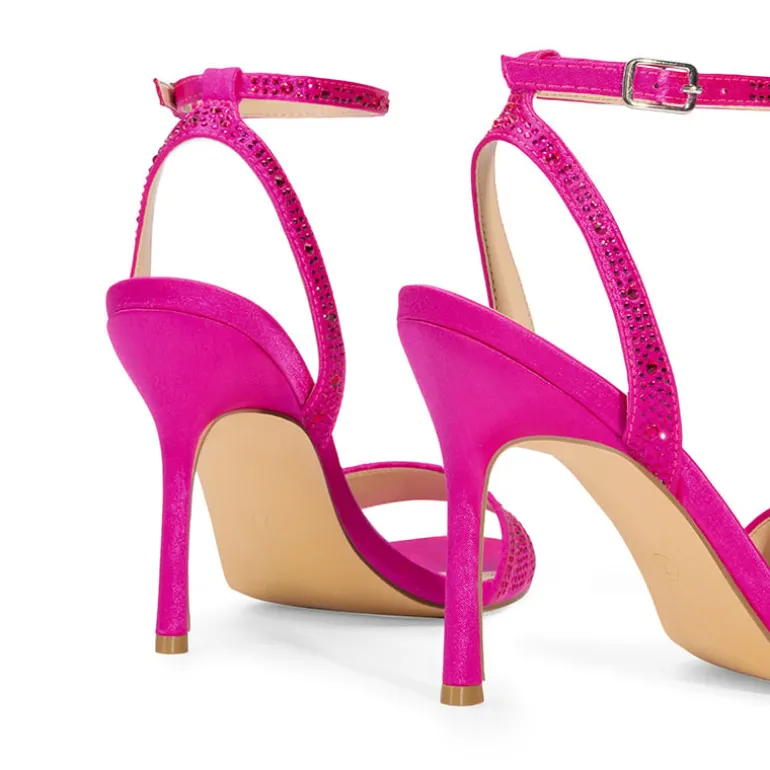 Minimalist Ankle Strap Stiletto Heel Sandals