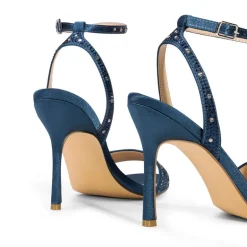 Minimalist Ankle Strap Stiletto Heel Sandals