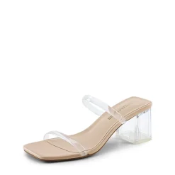 Minimalist Thin-Strap Block Heel Sandals