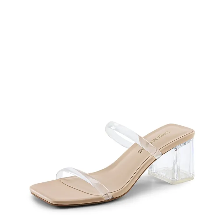 Minimalist Thin-Strap Block Heel Sandals