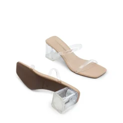 Minimalist Thin-Strap Block Heel Sandals