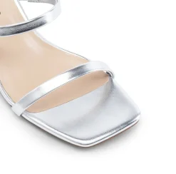 Minimalist Thin-Strap Block Heel Sandals
