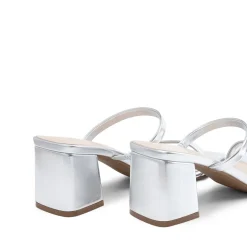 Minimalist Thin-Strap Block Heel Sandals