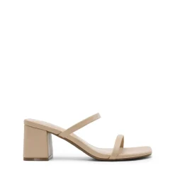 Minimalist Thin-Strap Block Heel Sandals