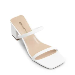 Minimalist Thin-Strap Block Heel Sandals