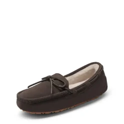 Moccasin Slippers with Faux Fur
