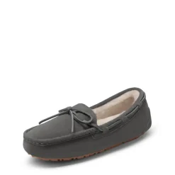 Moccasin Slippers with Faux Fur