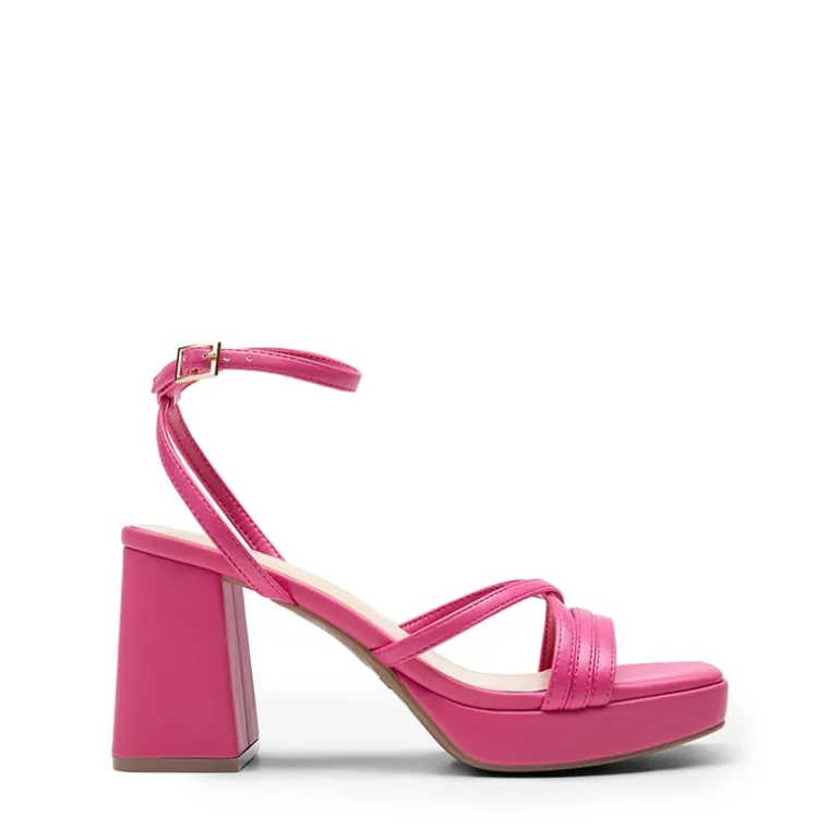 Multiple-strap Platform Heeled Sandals