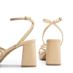 Multiple-strap Platform Heeled Sandals