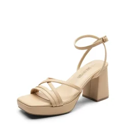 Multiple-strap Platform Heeled Sandals