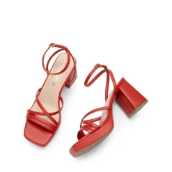 Multiple-strap Platform Heeled Sandals