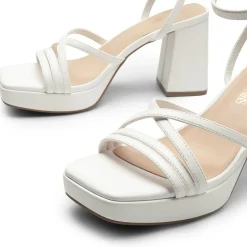 Multiple-strap Platform Heeled Sandals