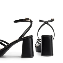 Multiple-strap Platform Heeled Sandals