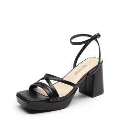 Multiple-strap Platform Heeled Sandals