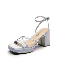 Multiple-strap Platform Heeled Sandals