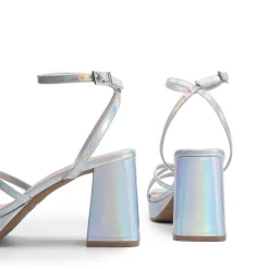 Multiple-strap Platform Heeled Sandals