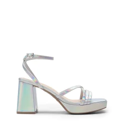 Multiple-strap Platform Heeled Sandals