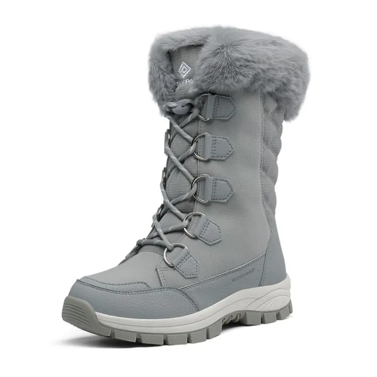 Non-Slip Mid Calf Faux Fur Snow Boots
