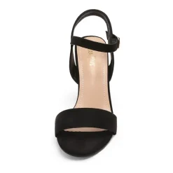 Open Toe Ankle Strap Chunky Heel Sandals