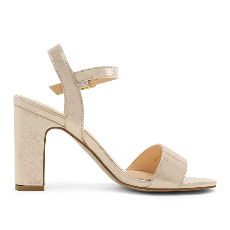Open Toe Ankle Strap Chunky Heel Sandals