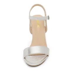 Open Toe Ankle Strap Chunky Heel Sandals
