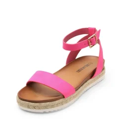 Open Toe Ankle-Strap Espadrille Platform Sandals