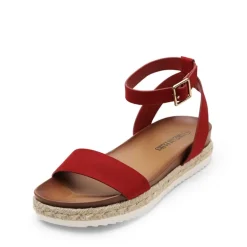 Open Toe Ankle-Strap Espadrille Platform Sandals