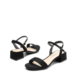Open Toe Ankle Strap Low Heel Sandals