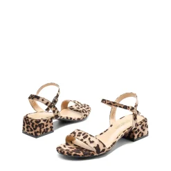Open Toe Ankle Strap Low Heel Sandals