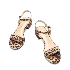 Open Toe Ankle Strap Low Heel Sandals