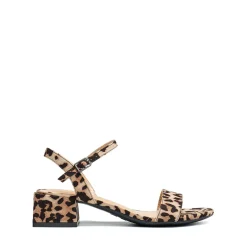 Open Toe Ankle Strap Low Heel Sandals
