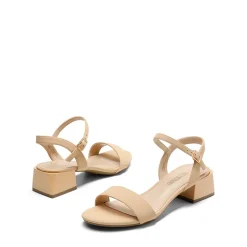 Open Toe Ankle Strap Low Heel Sandals