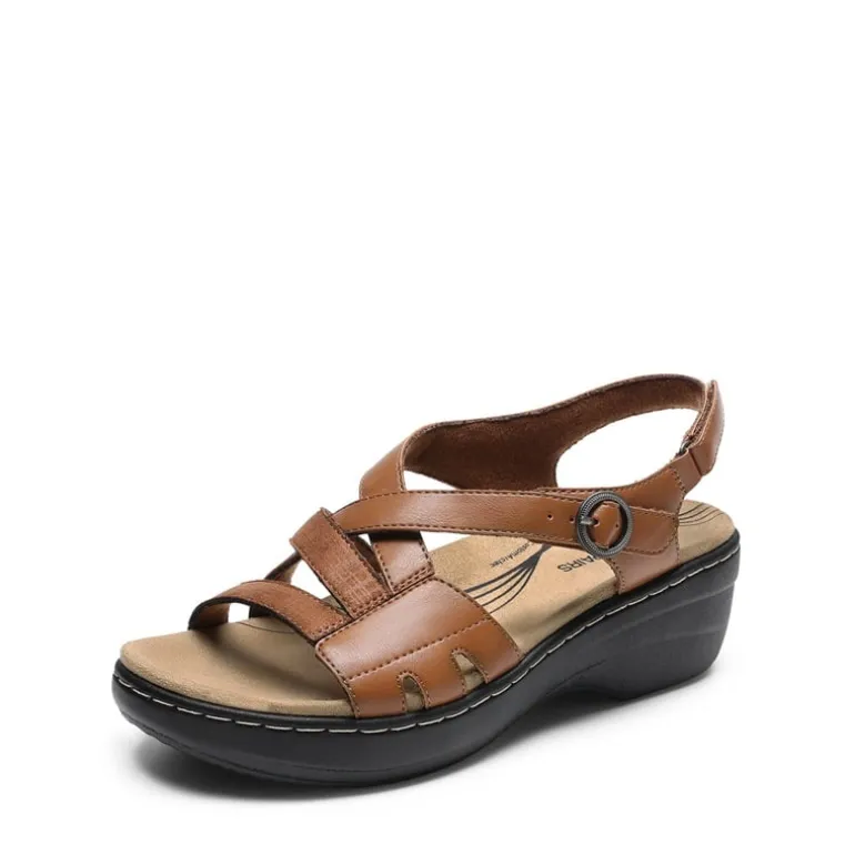 Open Toe Arch Support Wedge Sandals