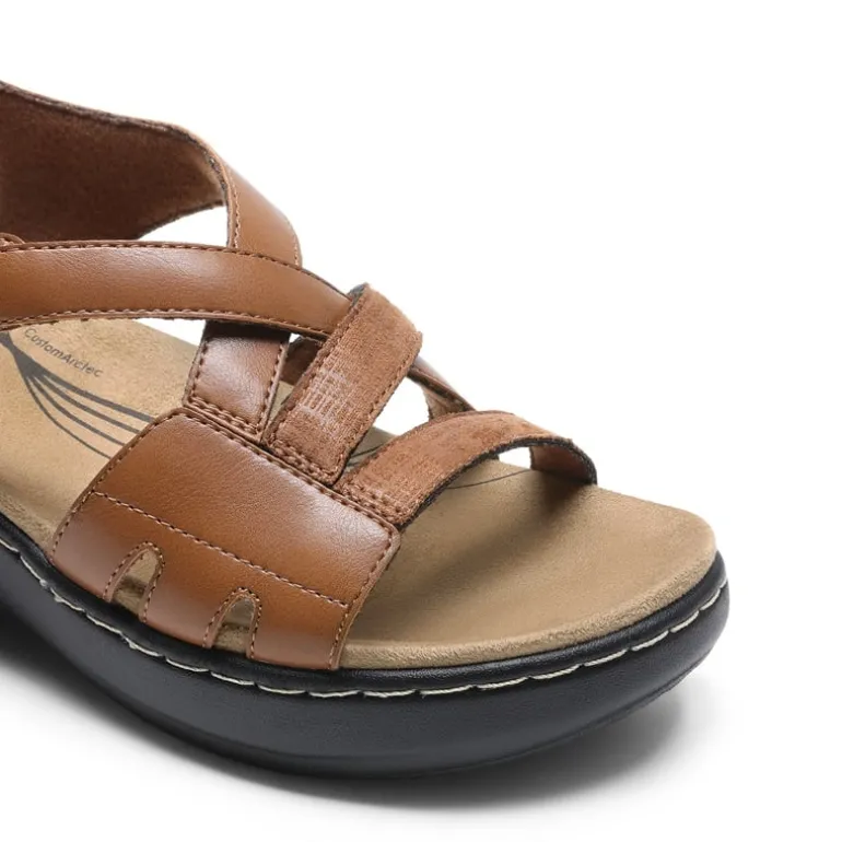 Open Toe Arch Support Wedge Sandals