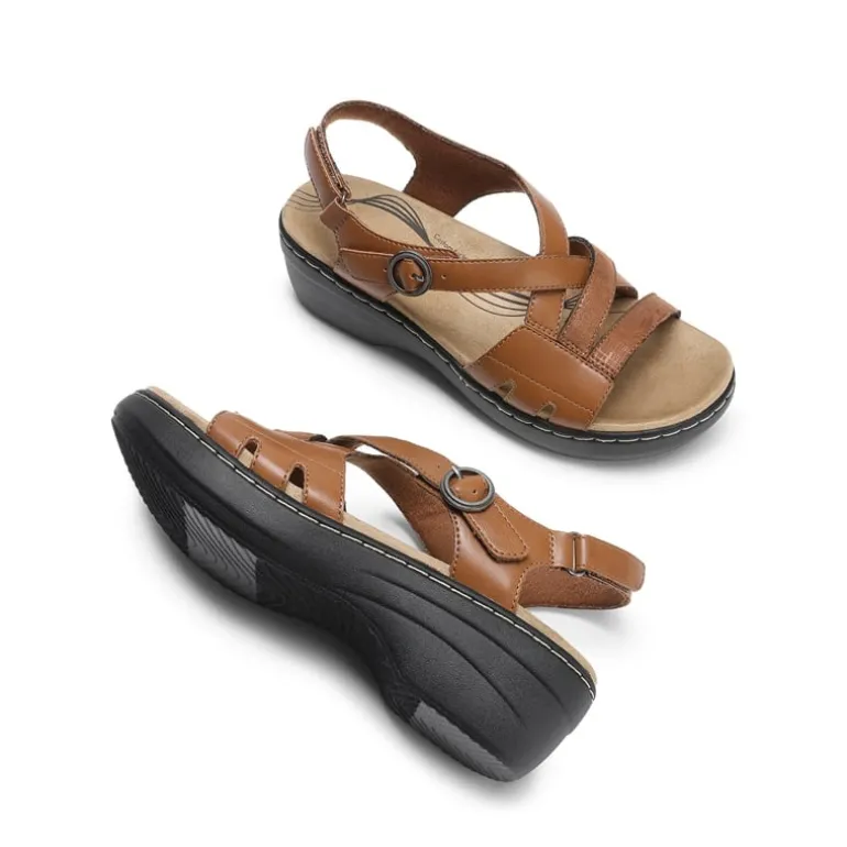 Open Toe Arch Support Wedge Sandals