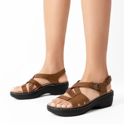 Open Toe Arch Support Wedge Sandals