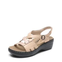 Open Toe Arch Support Wedge Sandals
