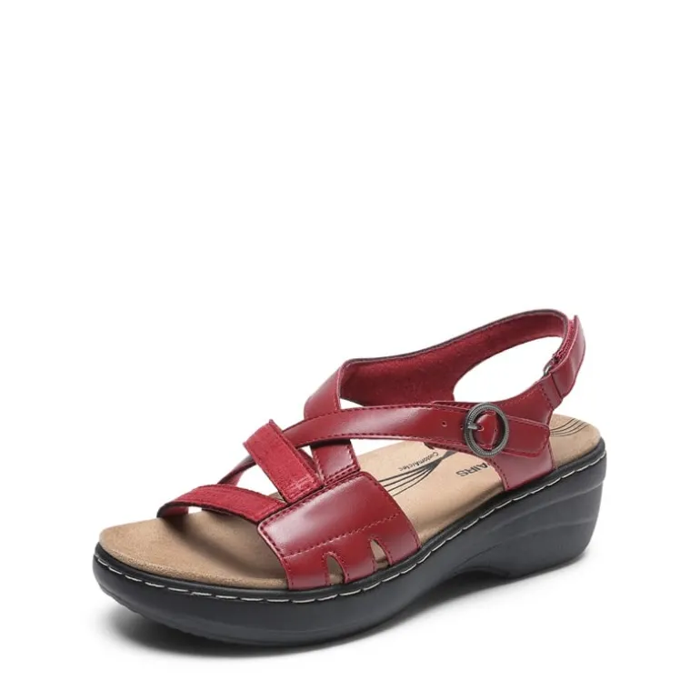 Open Toe Arch Support Wedge Sandals