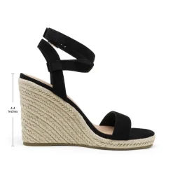 Open Toe Espadrille Platform Wedge Sandals